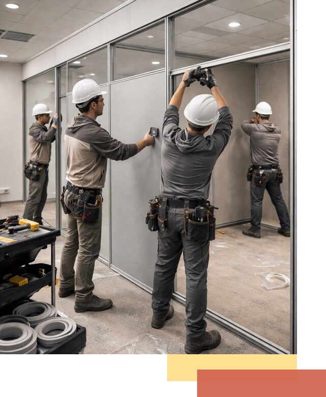 Мобильные офисные перегородки под ключ в Армавире