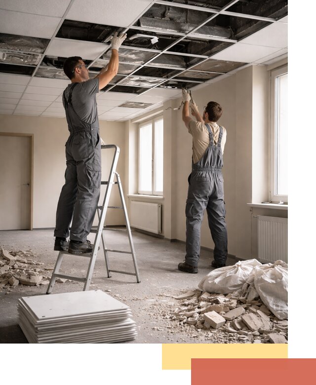 Демонтаж потолков Армстронг профессионально в Армавире