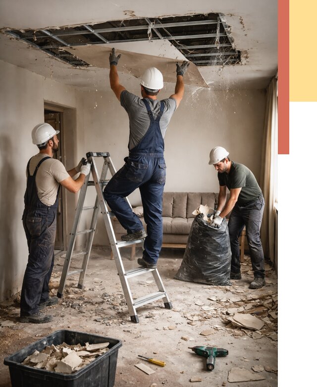 Демонтаж гипсокартонного потолка в Армавире от 426 руб. за м2 — ОТДЕЛОЧНИК-Рмв