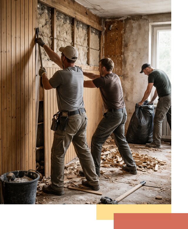 Демонтаж вагонки и вывоз материалов в Армавире