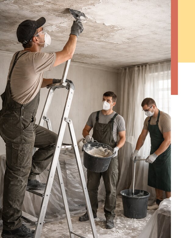 Удаление побелки с потолка в Армавире от 2533 руб. быстро и недорого | ОТДЕЛОЧНИК-Рмв