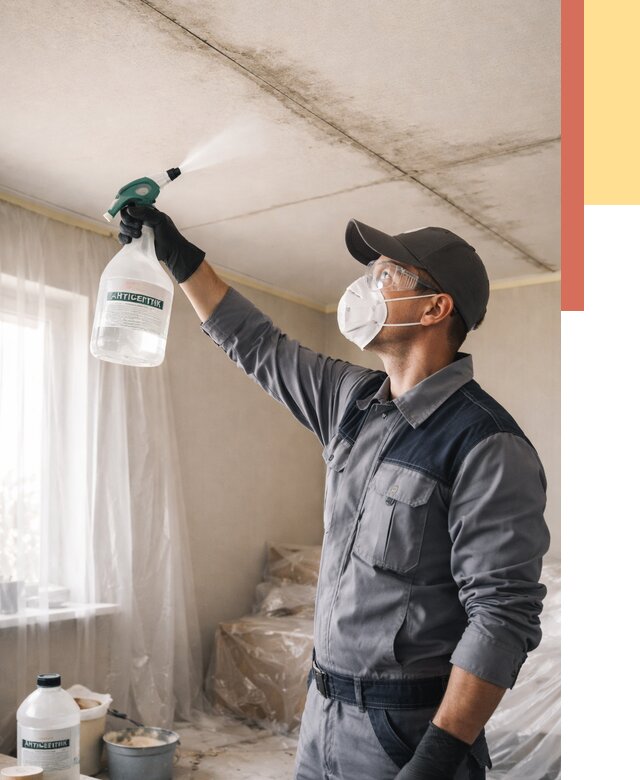 Антисептическая обработка потолка в Армавире от 2533 руб. | ОТДЕЛОЧНИК-Рмв