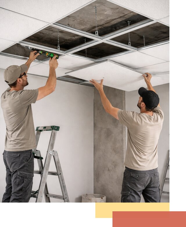 Монтаж потолка Армстронг под ключ в Армавире