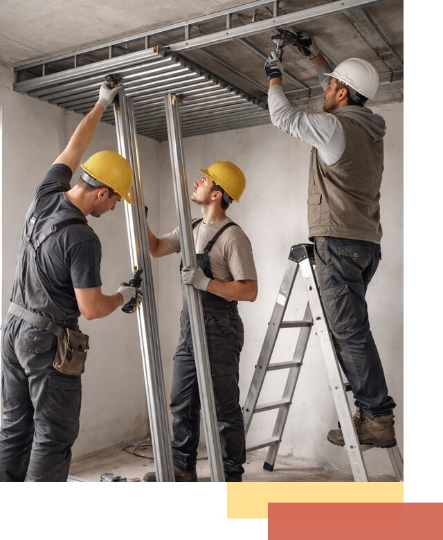 Монтаж реечного потолка под ключ в Армавире