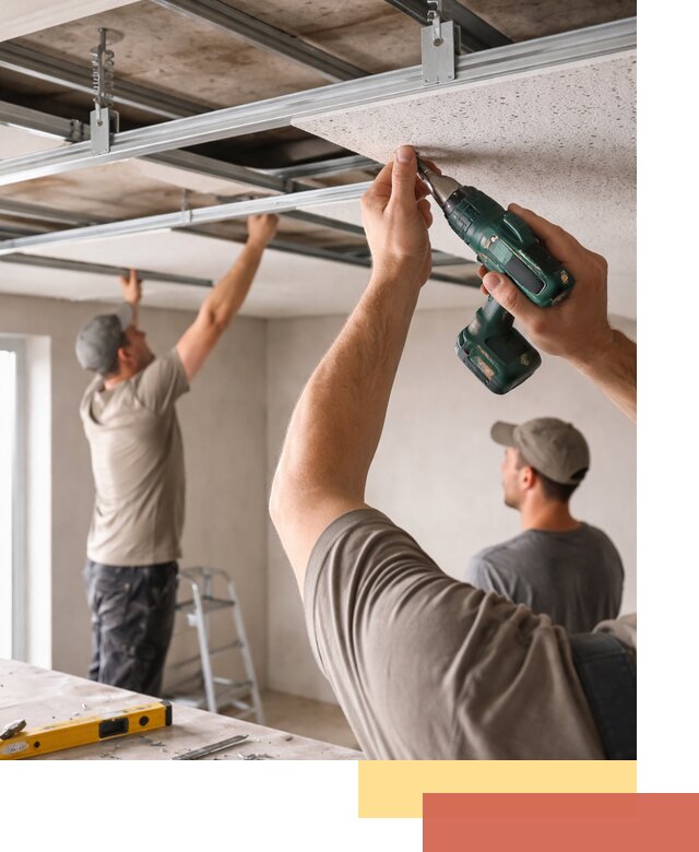 Монтаж акустического потолка в Армавире под ключ