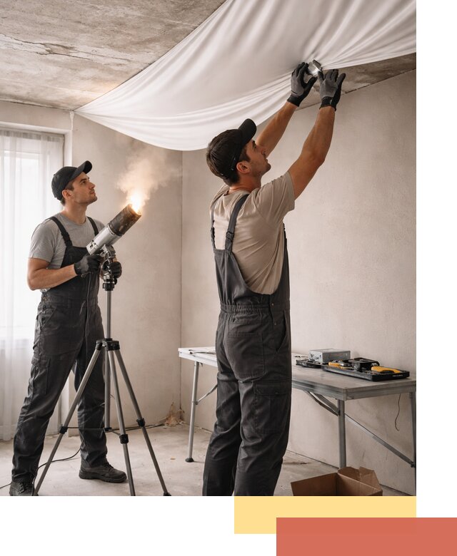 Установка натяжного потолка под ключ в Армавире