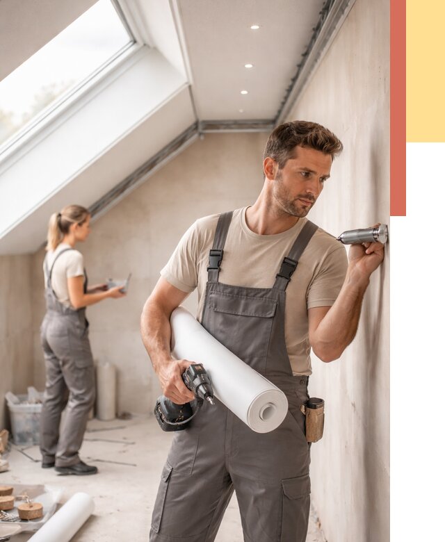 Монтаж натяжного потолка на мансарде в Армавире от 3546 руб. | ОТДЕЛОЧНИК-Рмв