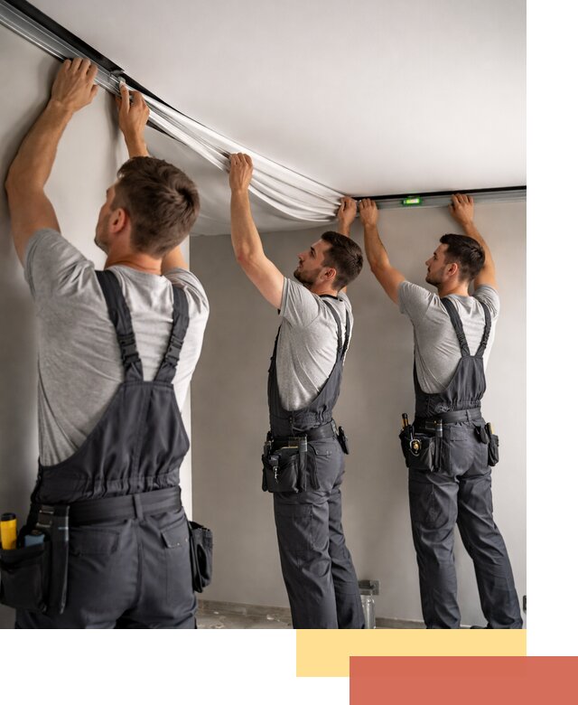 Теневые натяжные потолки в Армавире: монтаж и отделка быстро и качественно