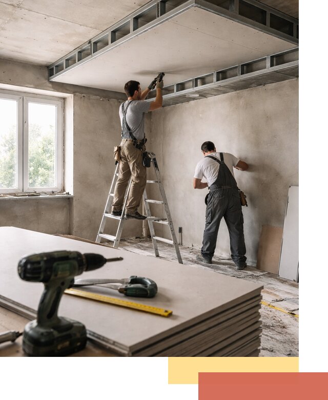 Двухуровневый потолок из гипсокартона в Армавире