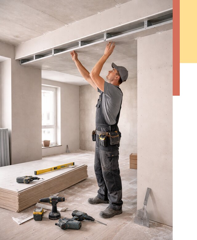 Потолок из гипсокартона с нишей в Армавире от 1266 руб. под ключ | ОТДЕЛОЧНИК-Рмв