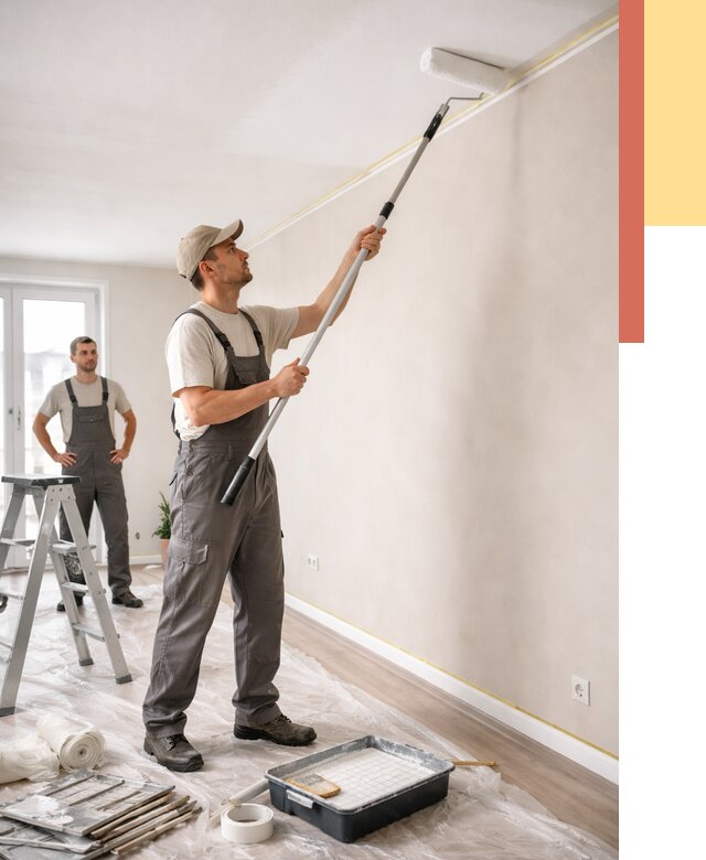 Покраска потолка из гипсокартона в Армавире от 4559 руб./м2 — услуги под ключ | ОТДЕЛОЧНИК-Рмв