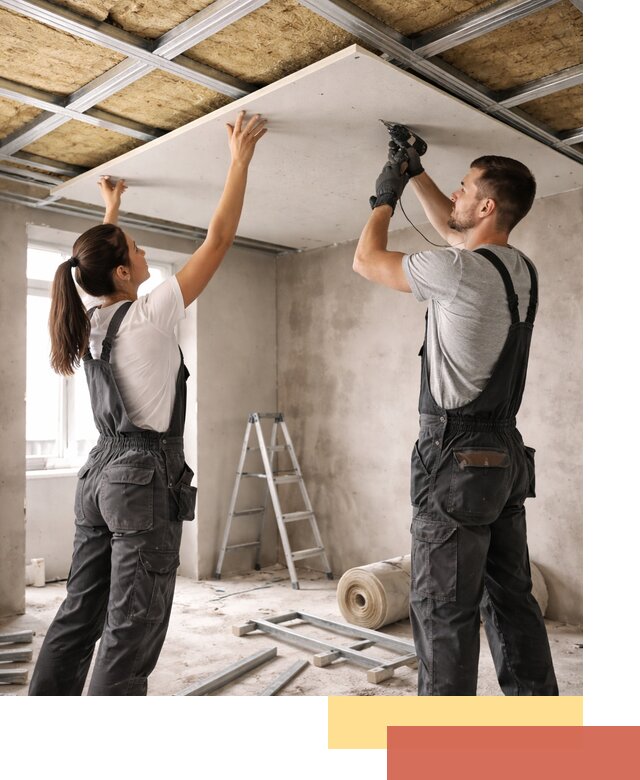 Звукоизоляция потолка из ГКЛ в Армавире профессионально и надежно