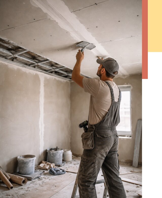 Ремонт потолка из гипсокартона в Армавире от 659 руб./м² — быстро и недорого | ОТДЕЛОЧНИК-Рмв