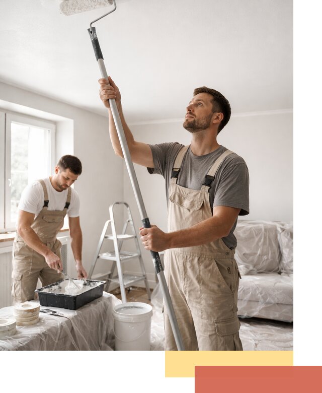 Покраска потолка водоэмульсионной краской в Армавире