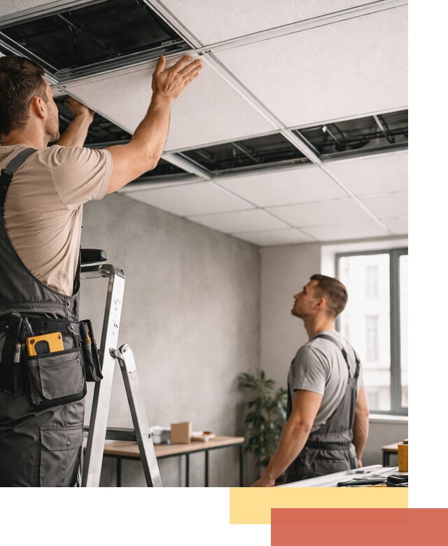 Монтаж потолочной плитки в Армавире качественно и в срок