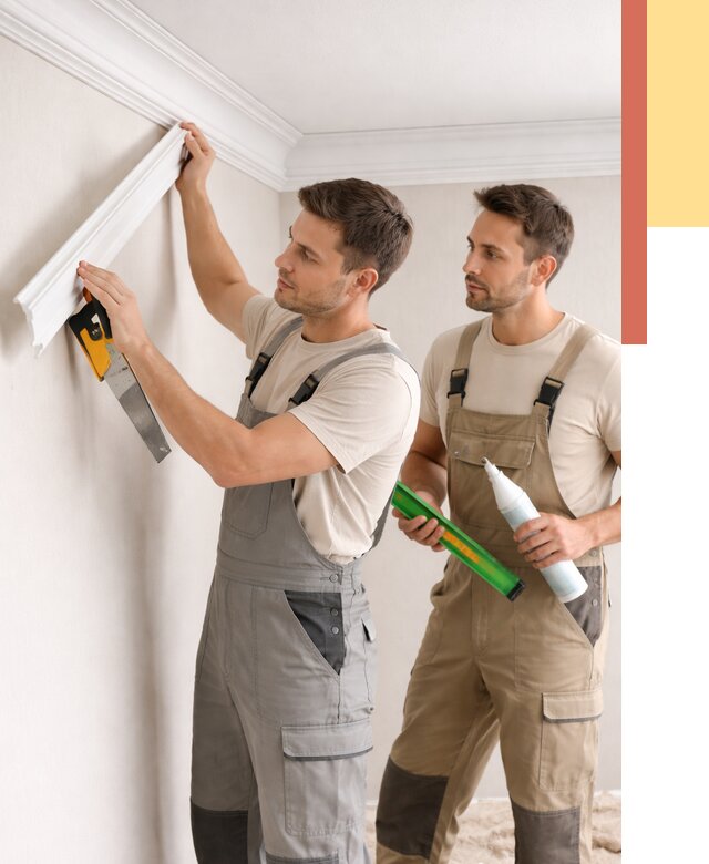 Монтаж потолочного плинтуса в Армавире от 2330 руб. — быстро и недорого | ОТДЕЛОЧНИК-Рмв