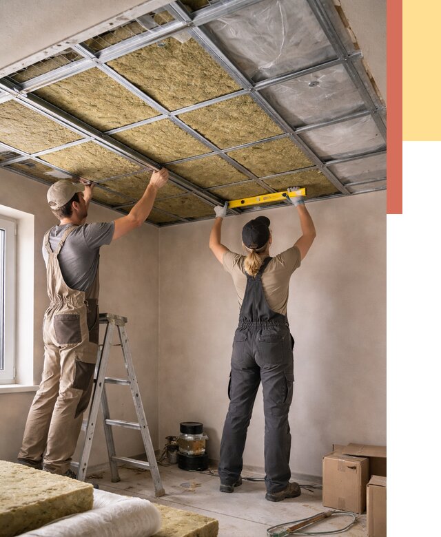 Шумоизоляция потолка в Армавире от 1266 руб. под ключ — услуги ОТДЕЛОЧНИК-Рмв