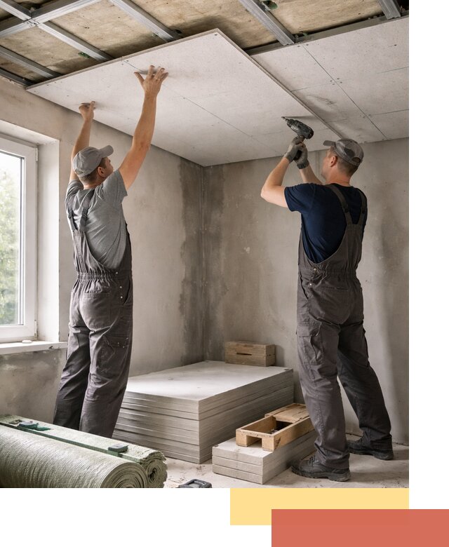 Шумоизоляция потолка панелями ЗИПС в Армавире